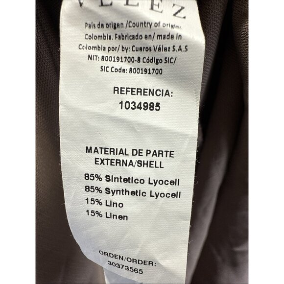 Velez Maxi Shirt Dress Size 10 Linen Blend Minimalist Brown Pockets Lagenlook - Picture 8 of 12